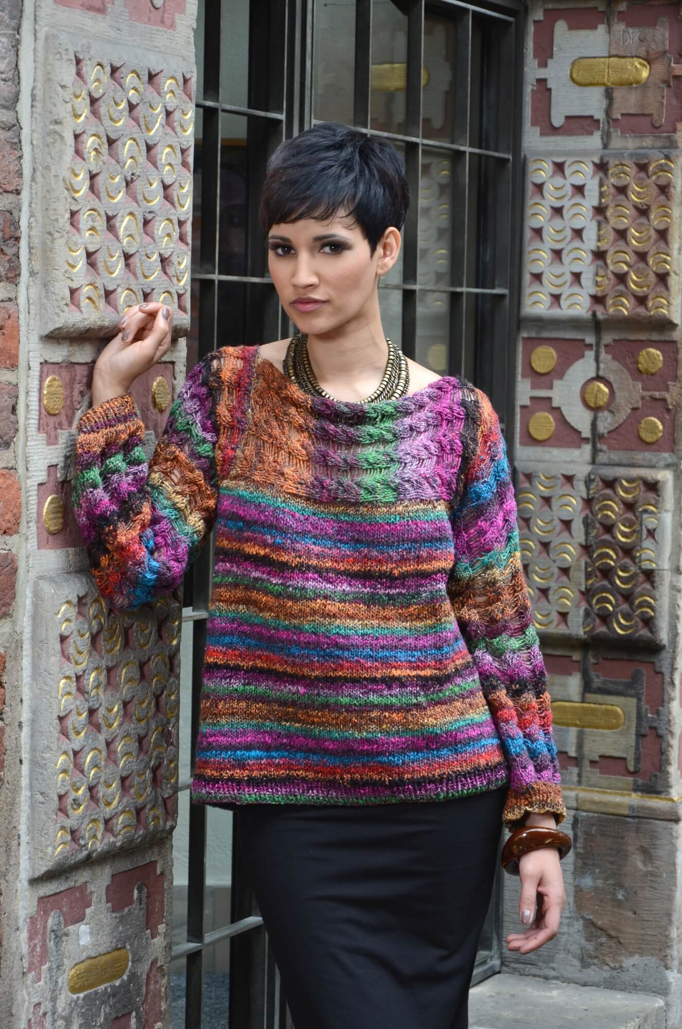 Pullover Carrie aus Noro Hanabatake selber stricken